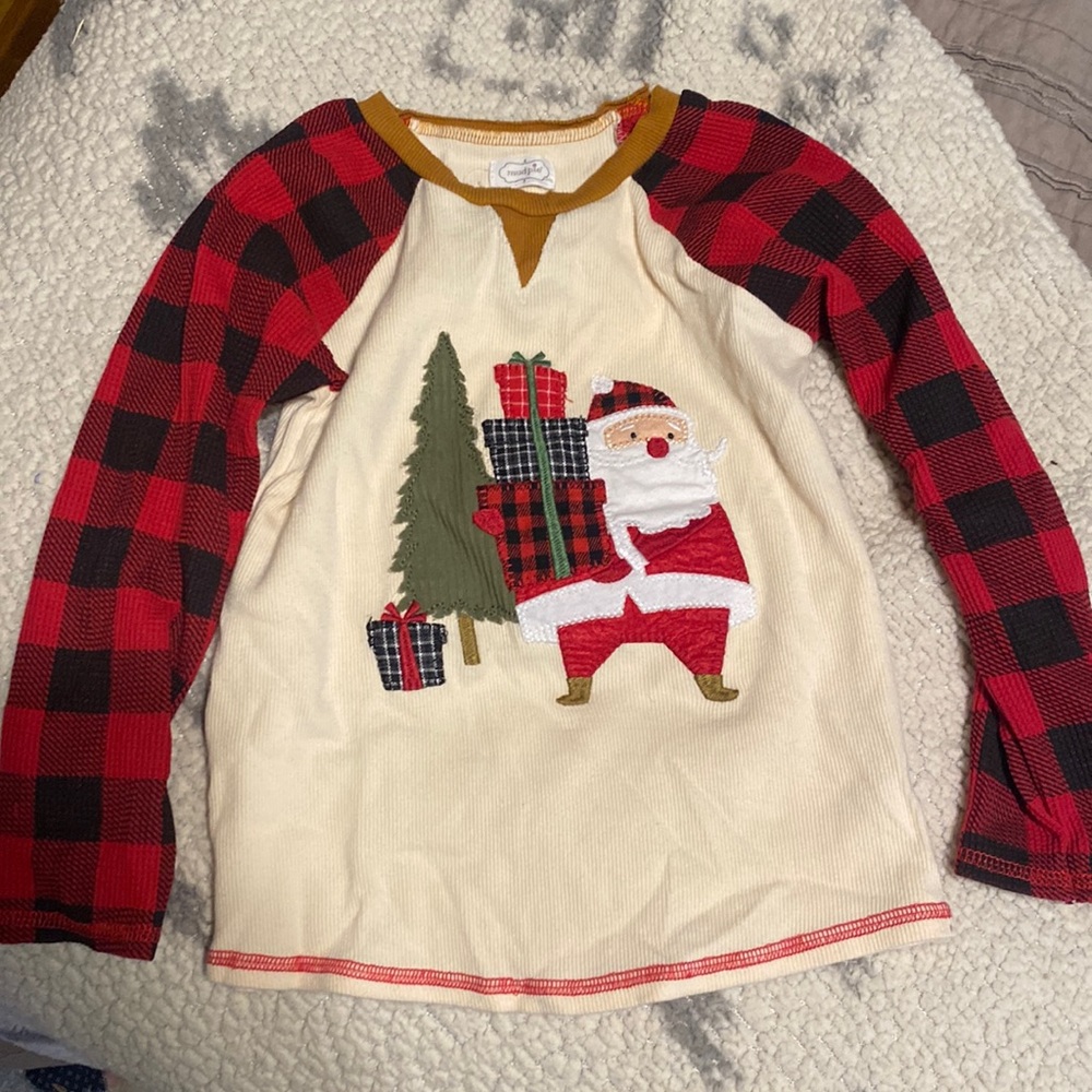 mud pie christmas shirt size 4/5T